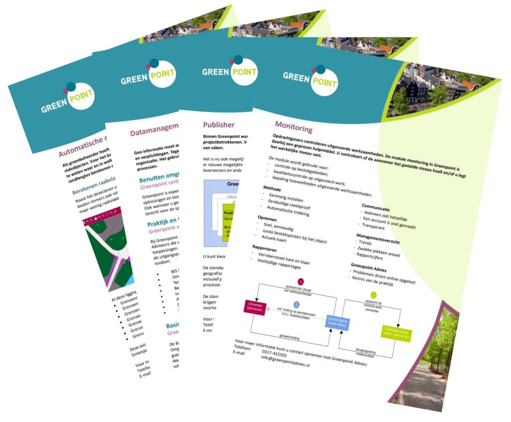 Brochure en productbladen Greenpoint